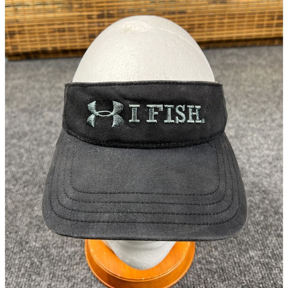 Under Armour I Fish Visor Womens OSFA Adjustable Strap Big Spell Out‎ Logo Hat